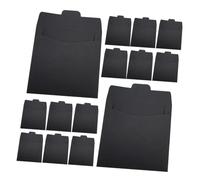 UKCOCO 100 pièces Pochettes CD Papier Noir Enveloppes Élégantes pour CD Dvd Rangement Polyvalent et Durable pour Disques et Documents Chic pour Organisation