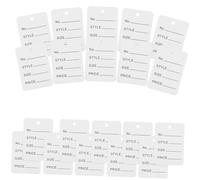 UKCOCO 1000 pièces Étiquettes Prix Suspendues Blanches Petites Étiquettes Papier pour Bijoux et Vêtements Lot Marquage Pratique pour Boutique et Artisanat