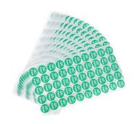 UKCOCO 1000Pièces Étiquettes Qc Pass Autocollants Testés Entrepôt Étiquettes Adhésives Rondes Autocollants de Qualité pour Inspection de Produits