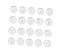 UKCOCO 100pièces Boule De Verre Perforée Sphérique Accessoire Bijouterie Verre Creux Décoration Bijoux Diy Matériel Fabrication Boucles Oreilles