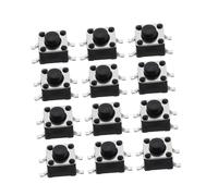 UKCOCO 100pièces Interrupteur à Bouton-Poussoir Tactile Et Momentané De Remplacement pour Circuits Imprimés