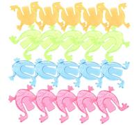 UKCOCO 100pièces Mini Grenouilles Rebondissantes Jouets Grenouille Sauteuse à Presser Colorées pour Garçon Fille