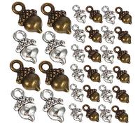 UKCOCO 100pièces Pendentifs Gland Alliage pour Bracelet DIY Accessoires de Décoration Suspendue Articles de Noël et Fournitures de Bricolage