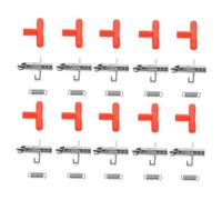 UKCOCO 10ensembles Système Abreuvoir Lapin Automatique avec Connecteurs Trois Voies Et Ressorts Boisson Facile pour Clapier Et Elevage De Lapins Equipement Pratique Et Anti-Fuite