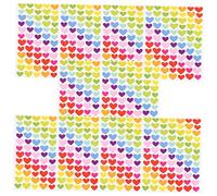 UKCOCO 10feuilles Autocollants De Journal Adorables Cœur De Stickers Colorés pour Scrapbooking Et Décoration Autocollants Multifonctionnels pour Enveloppes Cartes Et Projets Créatifs