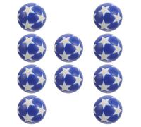 UKCOCO 10pcs Ballons de Football de Bureau en Plastique Bleu, Accessoires de Jeu de Table Résistants et Finition Soignée pour Compétition et Décoration Anniversaire