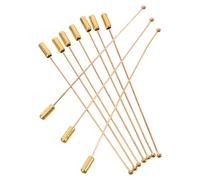UKCOCO 10pcs Épingles à Bijoux en Acier Inoxydable avec Butée pour Fixation Sécurisée, Aiguille de Broche Élégante de 90mm, pour Mariages et Accessoires Chapeaux
