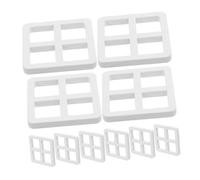 UKCOCO 10Pièces Cadres de Fenêtre Bois pour Maison de Poupée Miniatures Bois Décoration de Jouets et Accessoires pour Maison de Poupée Design à Quatre Résistant