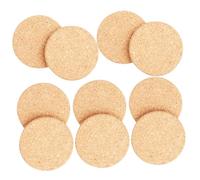 UKCOCO 10pièces Lot de Dessous De Liège pour Pots De Fleurs Intérieur Tapis De Liège Rond Protégeant Meubles Et Sols des Taches Eau Et Rayures