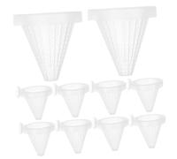 UKCOCO 10pièces Mangeoire Cône Plastique pour Poissons Viviers Accessoires Aquarium Entonnoir Mangeoire Vermisseaux Rouge avec Ventouse Protection Nourriture Vivante Et Facile à Fixer
