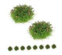 UKCOCO 10pièces Miniature Artificial Grass Clusters for Model Making Realistic Simulation Tufts for Dollhouse Diorama and Outdoor Landscape Projects
