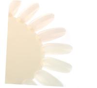 UKCOCO 10Pièces Roue de Pratique Nail Art de Panneaux Affichage Beige Faux Ongles pour Salon et Pratique DIY