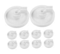 UKCOCO 10pièces Roulettes De Panier Pour Lave-vaisselle Kit De Réparation Plastique De Rechange Pour Panier Inférieur De Roues Et Picots Pour Diy