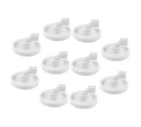 UKCOCO 10pièces Roulettes Et Picots Pour Lave-vaisselle Panier Inférieur De Rechange Plastique Kit De Remplacement Pour Réparations Et Entretien