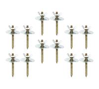 UKCOCO 12 Ensembles Vis de Fixation pour Cage Oiseaux de Vis Écrous et Gaskets pour Perchoirs et Accessoires de Cage Fournitures pour Oiseaux et Hamsters