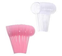 UKCOCO 12 Pièces Boîte Ronde en Plastique Rose pour Bonbons et Chocolats,