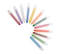 UKCOCO 12 Pièces Craies Colorées Hydrosolubles avec Porte-craie Rotatif Anti-poussière pour Garçon Fille École Tableau Lavables Faciles à Effacer Fournitures Scolaires