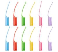 UKCOCO 12 Pièces Étui en Silicone pour Flacon Dhuile Essentielle 10ml Boucle Réglable et Protection Anti-décoloration pour Voyage en Avion ou Camping