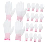 UKCOCO 12 pièces Gants de Travail Antistatiques Nylon PU Coated Gants pour Électriciens Mécaniciens Protection Mains Multi Usage