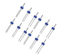 UKCOCO 12 pièces Lot de Aiguilles Doubles pour Machine à Coudre Accessoires Durables Compatibles Plupart des Machines Kit Polyvalent pour Couture Décorative et Lignes Jumelées