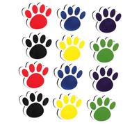 UKCOCO 12 pièces Lot de Gommes Effaçables à Sec Forme Patte de Chat Accessoires pour Tableau Blanc Nettoyant Pratique pour Classe Bureau et Maison Poussière