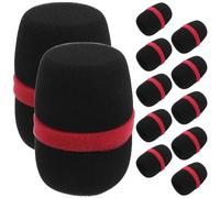 UKCOCO 12 Pièces Microphone Windproof Sponge Covers Handheld Mic Noise Reduction Sleeves For Karaoke And Speech Reusable Mic Protectors With Vibrant Colors