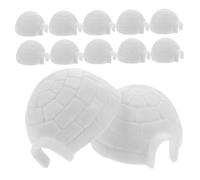 UKCOCO 12 pièces Mini Ice House Model Toy for Realistic Plastic Igloo Figurines Micro Landscape Fairy Garden Accessories Indoor Home Decoration