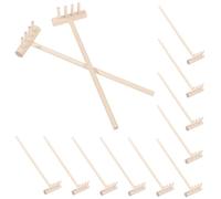 UKCOCO 12 pièces Mini Râteaux Zen Bambou pour Jardin de Bureau Accessoires de Décoration de Table Outils Japonais pour Jardin Zen et Plateau de Sable