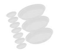 UKCOCO 12 Pièces Plateau de Drainage pour Pots de Fleurs Rond Saucisse Pratique pour Plantes Intérieures Extérieures Accessoire de Jardinage Durable Épais