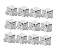 UKCOCO 12 pièces Protections Dangles Métalliques Trois Brins Coins de Protection Robustes pour Meubles Boîtes à Outils et Caisse Antirayures