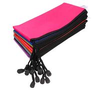 UKCOCO 12 pièces Sacs de Rangement à Glissière de Pochettes Colorées pour Documents et Fournitures de Bureau Oxford Légères et Recyclables