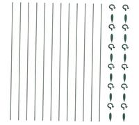 UKCOCO 12 pièces Support de Plantes Plastique pour Orchidées et Fleurs Tuteurs pour Plantes de Jardin Cadres de Support à Tige Unique et Aux Intempéries et Durable pour Extérieur