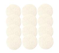 UKCOCO 12 pièces Tampons Exfoliants Visage Luffa Naturel Éponge Douce pour Nettoyage Profond Gommage Doux et Démaquillant Réutilisable Adapté à Tous Types de Peau