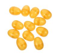 UKCOCO 12 pièces Œufs Dorés Plastique Remplissables Capsules de Loterie Décoratives Boîte Cadeau Ludique pour Fêtes et Jeux Jouets pour Garçon Fille