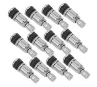 UKCOCO 12 pièces Valve de Pneu Tubeless Acier Soupape de Vide Anti-Fuite pour Voiture Remplacement Tige de Valve Tpms Compatible Accessoire de Sécurité Pneumatique