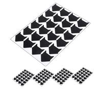 UKCOCO 120 Pièces Coin de l'album Stickers Coins d'autocollants de Mariage de Livre d'or Autocollant de Coin Coins Photo dorés Accessoires de Scrapbooking Papier Black