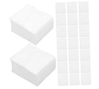 UKCOCO 1200 pièces Coton Démaquillant Non Pelucheux pour Toner et Nettoyage Visage Double Face Économiseur Eau Lingettes Durables pour Maquillage et Vernis à Ongles