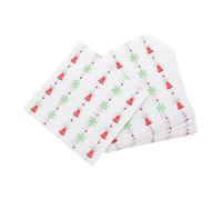UKCOCO 120pièces Serviettes De Cocktail De Noël Papier Jetables Décoratives Lot De Motif Cloches Festives Pour Réceptions Et Rassemblements