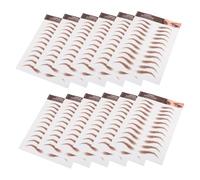 UKCOCO 12feuilles Autocollants Pour Sourcils Faux Sourcils Marron Transferts De à Décoller Toilettage Et Mise Forme Fournitures De Maquillage Pour Yeux