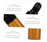 UKCOCO 12pièce Lot De Flacons Verre Foncé Vides Compte-gouttes Pour Huiles Essentielles Chimie Et Parfums