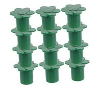 UKCOCO 12pièces Capuchons De Protection pour Poteaux Bambou pour Clôture De Jardin Manchons De Sécurité Décoration Extérieure