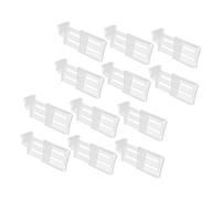 UKCOCO 12pièces Clip De Porte Latérale De Réfrigérateur Séparateur De Tiroir Plaque De Séparation Pour Organisateur Étagère De Réfrigérateur