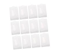 UKCOCO 12pièces Étui Transparent Protège-Cartes Identité Lot Ouverture pour Cartes Bancaires Bus Blanc
