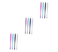 UKCOCO 12pièces Stylus Capacitif Métallique avec Pointe Remplaçable pour Écriture sur Écran Tactile De Stylos De Précision pour Tablette Et Smartphone Rouge Bleu Noir