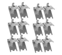 UKCOCO 12pièces Supports De Clayette Pour Réfrigérateur Acier Inoxydable Épais Crochets Fiables Pour Organisateur Congélateur Clips Étagère Robustes Pour Rangement Frigo Pratique