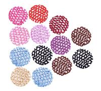 UKCOCO 13 pièces Filet à Chignon Professionnel pour Danseurs et Hôtesses de Air Accessoire Élégant et Élastique Mélange de