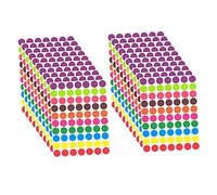 UKCOCO 1400 Pièces Lot de Autocollants Ronds Autocollants Étiquettes Colorées Auto Adhésives pour Classement Scellement et Organisation Stickers Petits Points Pratiques pour Maison et