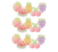 UKCOCO 15 Pièces Breloques de Chaussures Forme de Fruits Amovibles pour Garçon Fille Clips Décoratifs DIY pour Baskets et Sandales Accessoires Colorés pour Personnaliser Chaussures École