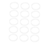 UKCOCO 15 pièces Connecteurs de Tunnel pour Cage à Hamster Anneaux de Raccordement Courbes et Droits Accessoires pour Agrandir et Nettoyer Habitat de Petits Rongeurs Blanc