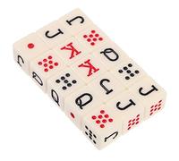 UKCOCO 15 pièces Dés de Poker Espagnols Carrés Acrylique pour Jeu Liars Dice Accessoires Amusants et pour Fêtes et